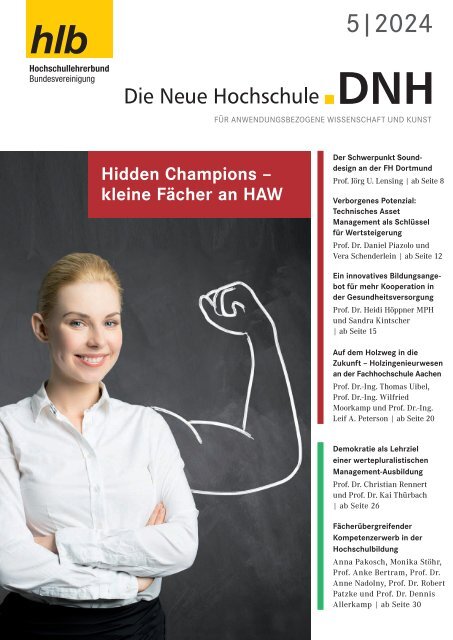 Cover von Mai 2024 des Magazins: Die neue Hochschule 