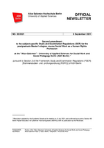 SWHR Study and Examination Regulation - in English SWHR Study and Examination Regulation - in English