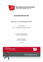 Ergebnisbericht B.Sc. Physio-/ Ergotherapie