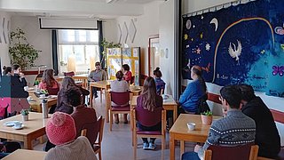 Event: Human library - Project EngAGING: Cooperative work with the Seniors at AWO in Friedrichshain-Kreuzberg, Berlin.