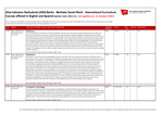 International Curriculum winter term 2021/22