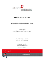 Ergebnisbericht B.Sc. Physio-/ Ergotherapie