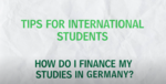 How do I finance my studies in Germany?
